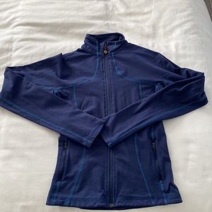 Lululemon define full zip up jacket, Navy with fleece lining, size 6
